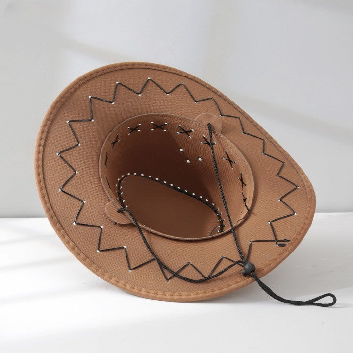 Western cowboy outdoor sun visor knight hat