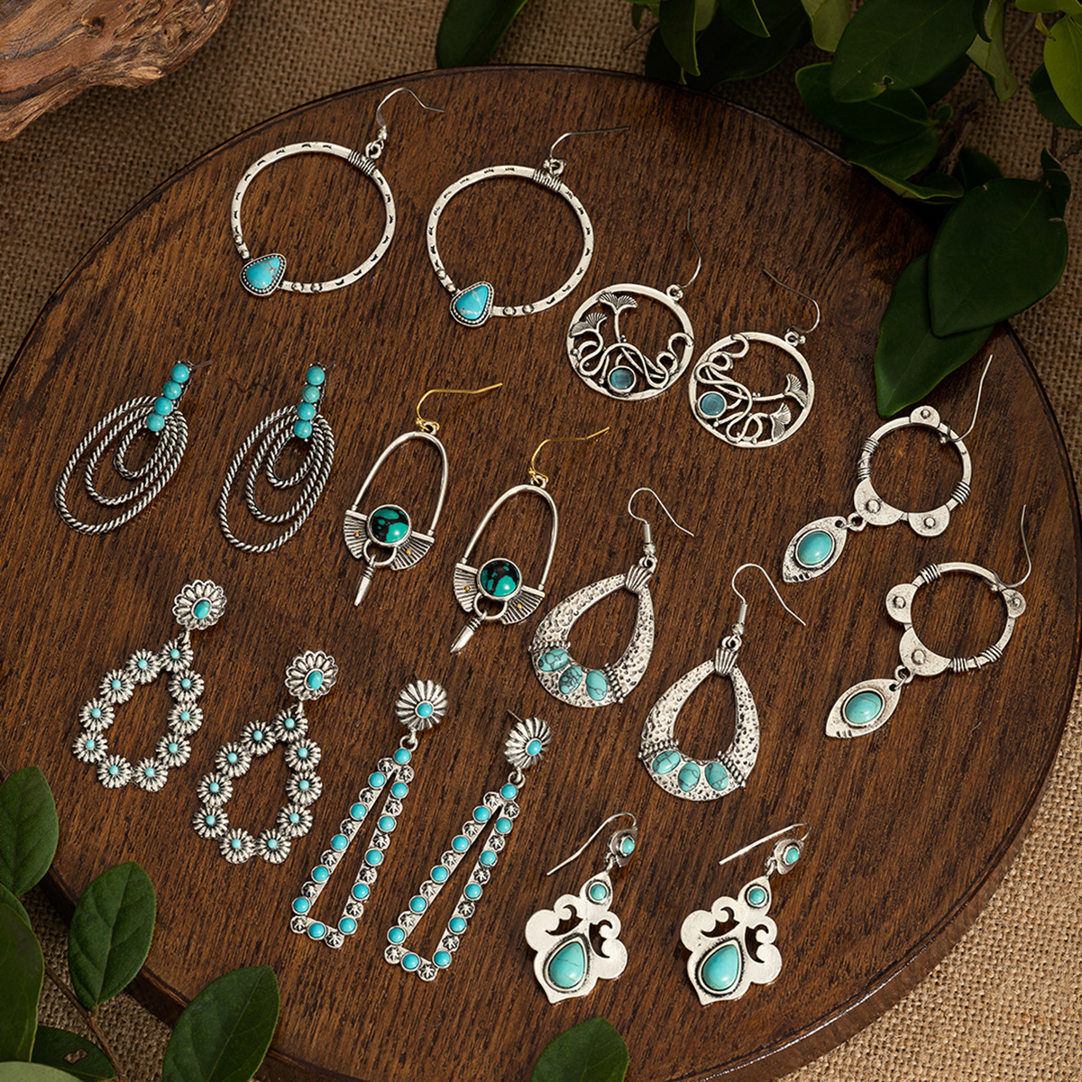 Women's Bohemian Turquoise Earrings