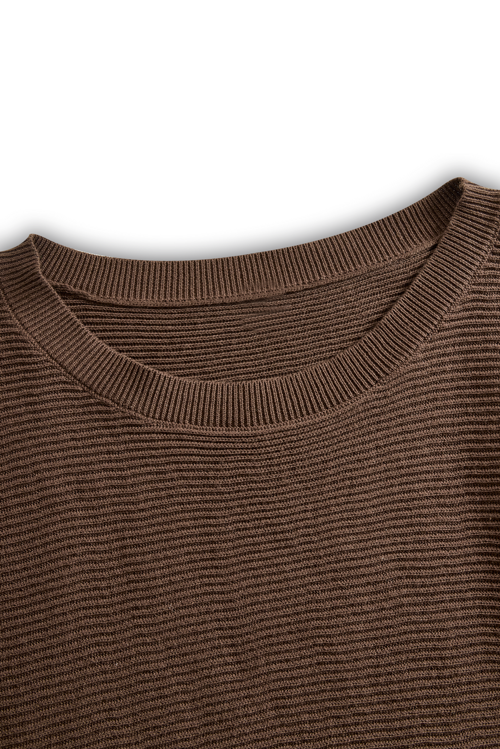 Round Neck Knitted Sweater Skirt Set