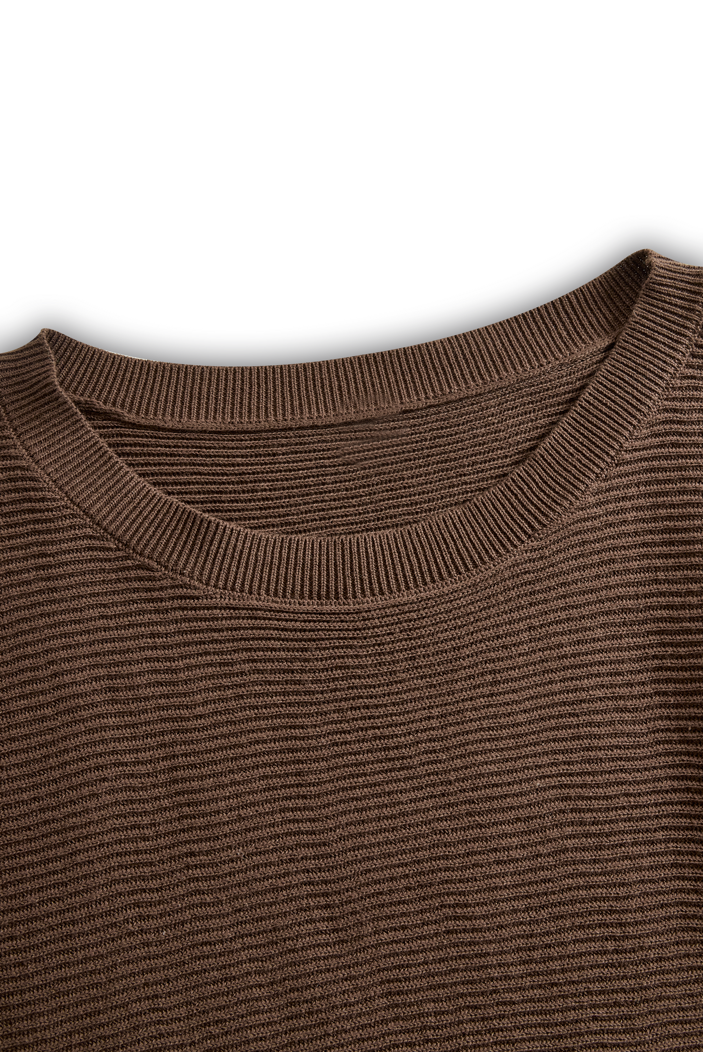 Round Neck Knitted Sweater Skirt Set