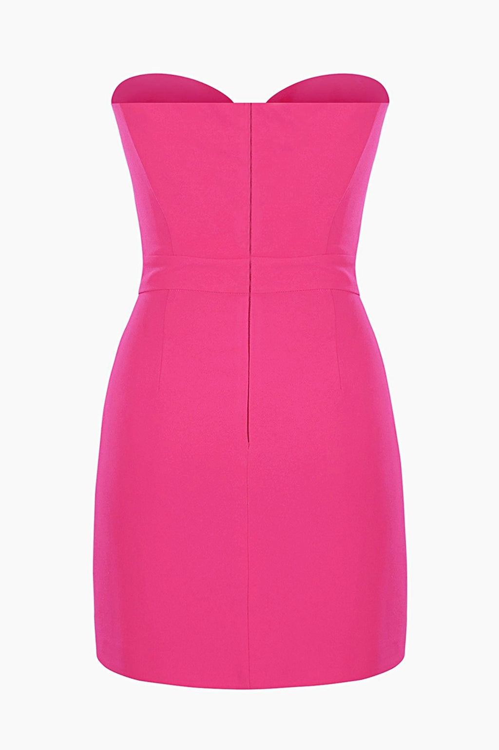 Mignon Bow Trimmed Cut Out Tube Mini Dress