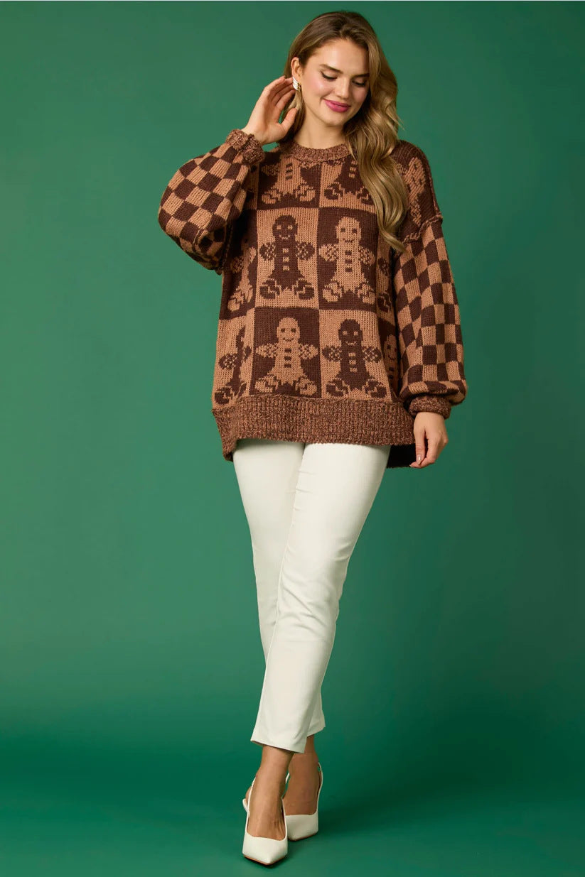 Candy Cane Christmas Needles & Man Knit Sweater