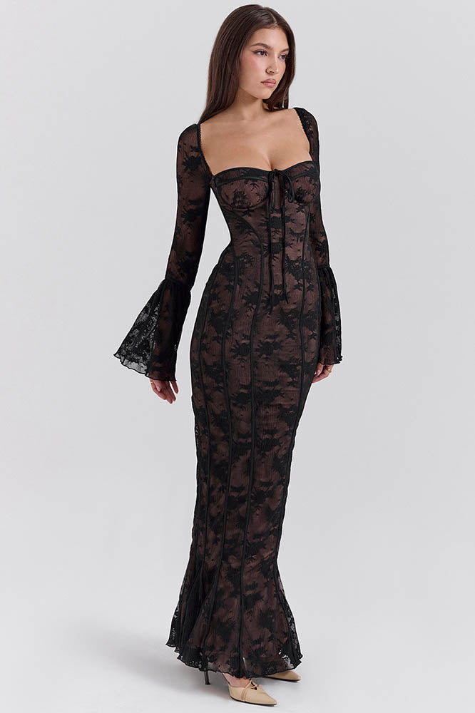 French Mermaid Hem Lace Dress