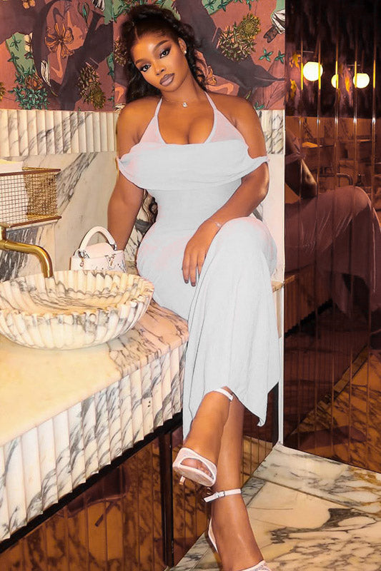 Backless Halter Bodycon Dress