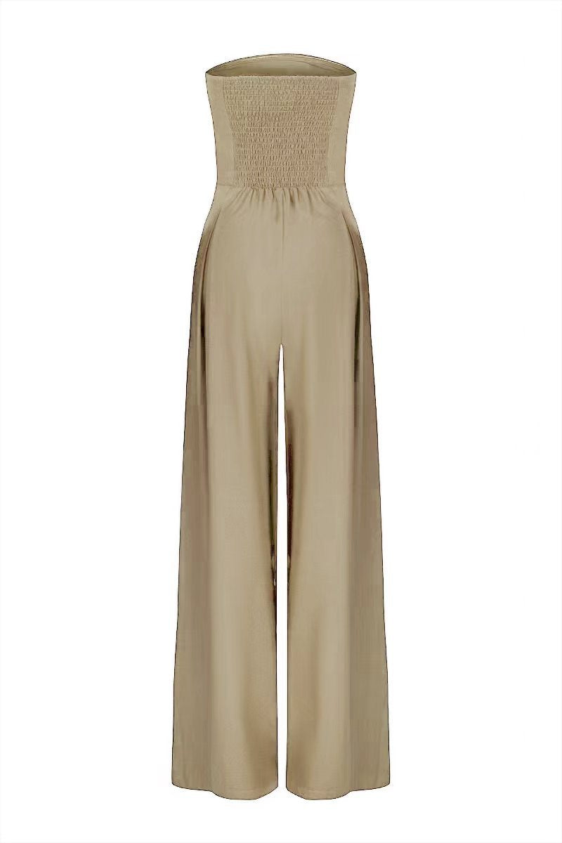 Starry Night-Strapless Backless Jumpsuit