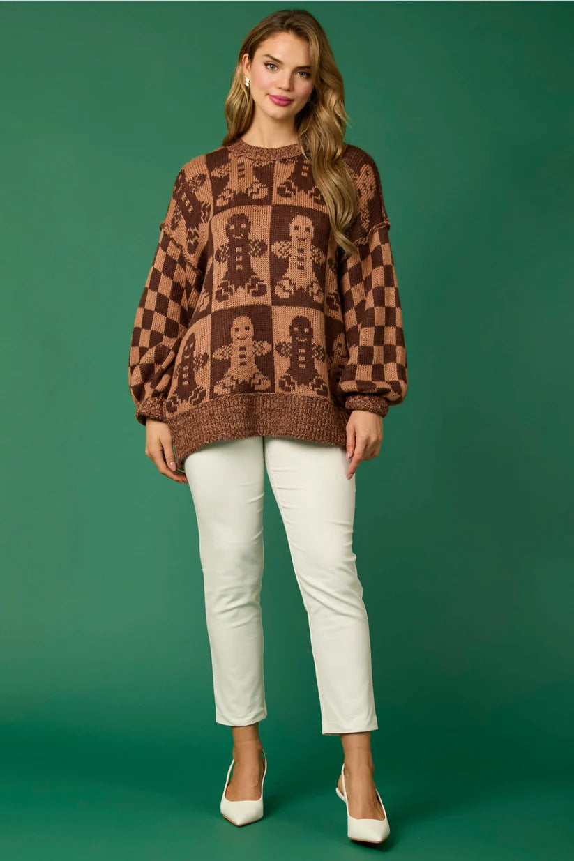 Candy Cane Christmas Needles & Man Knit Sweater
