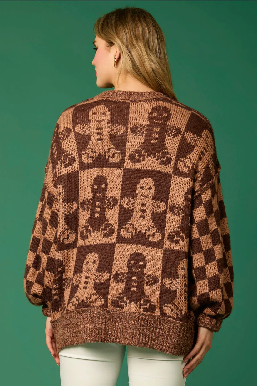 Candy Cane Christmas Needles & Man Knit Sweater