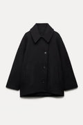 Quiet Luxury Asymmetric Cape Coat