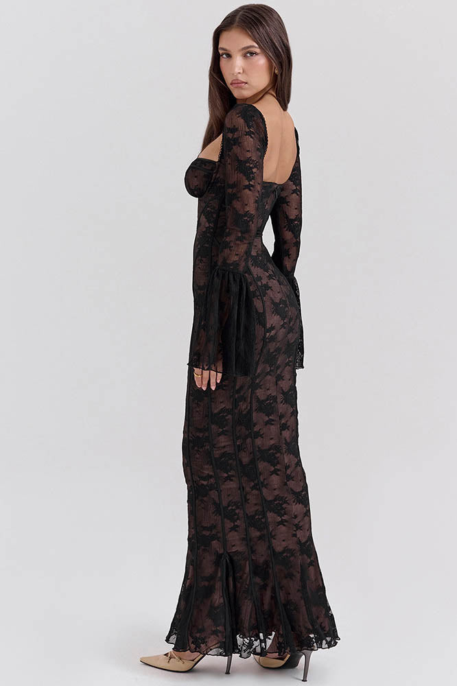 French Mermaid Hem Lace Dress