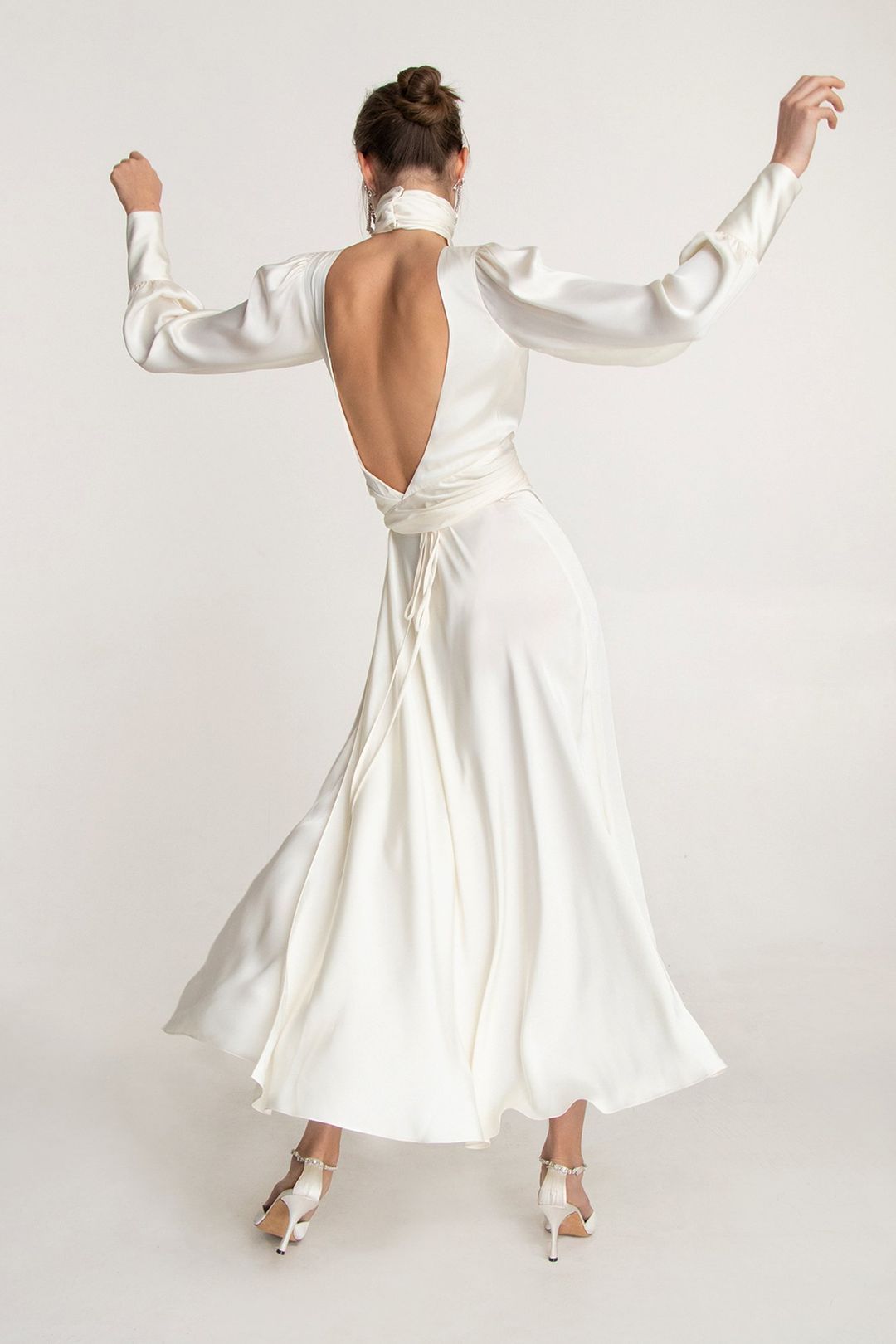 Galaxy White Evening Gown