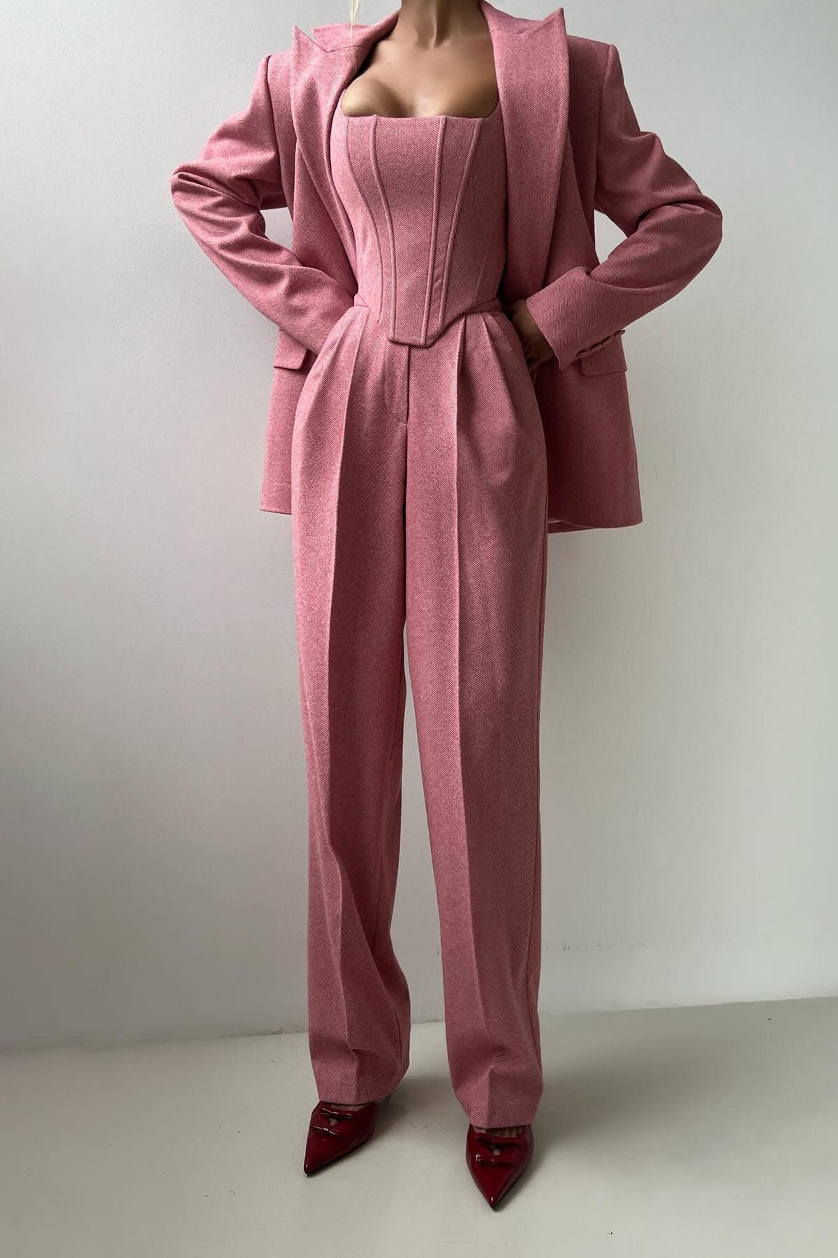 Professional Belted Suit