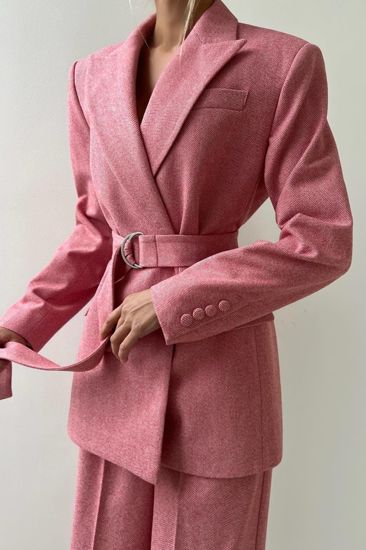 Professional Belted Suit