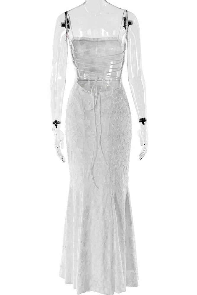 Tied Allure - Backless Slim Dress