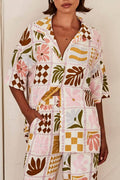 Sophisticated Loose-Fitting Unique Printed Set