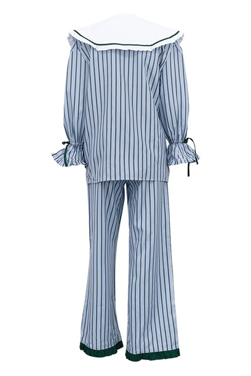 Barbara Pj Set- Blue Stripe