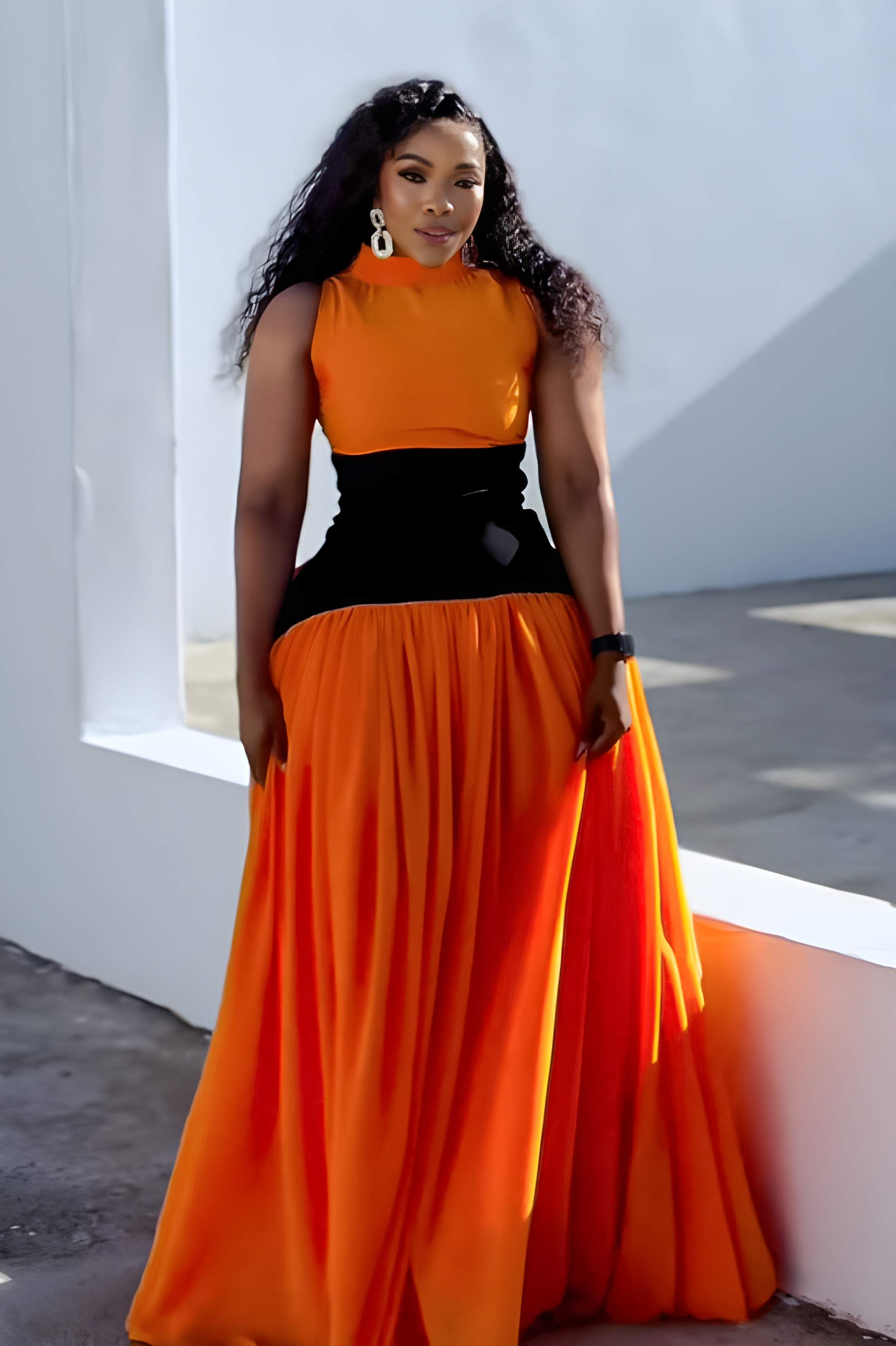 Sunset Flame Maxi Dress