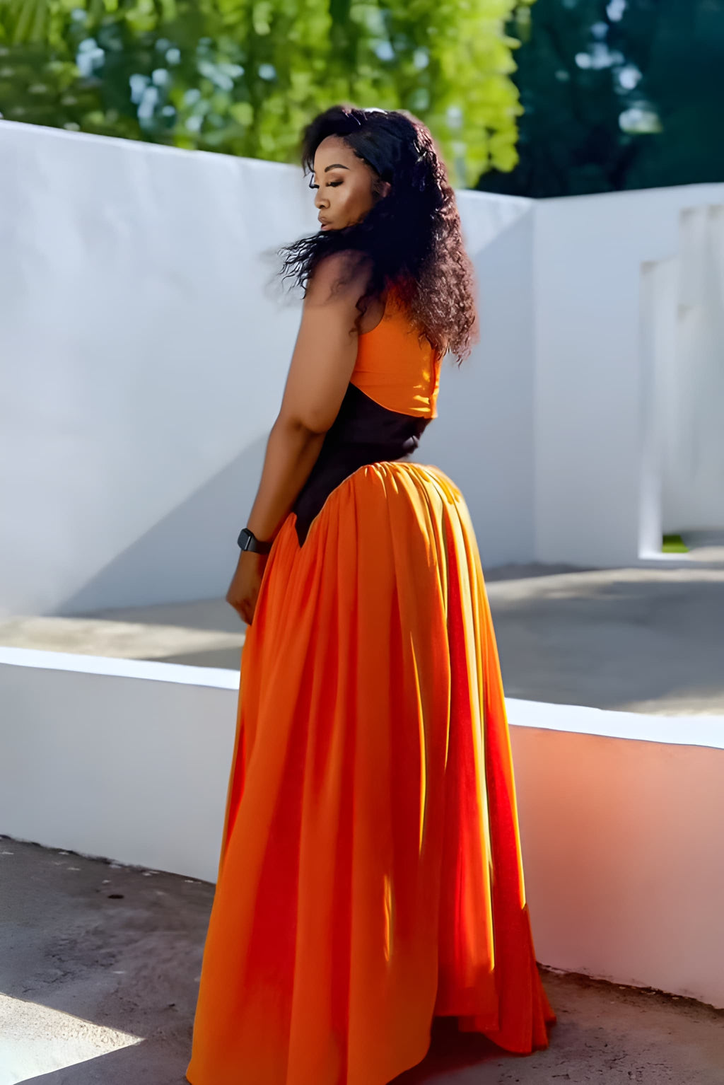 Sunset Flame Maxi Dress