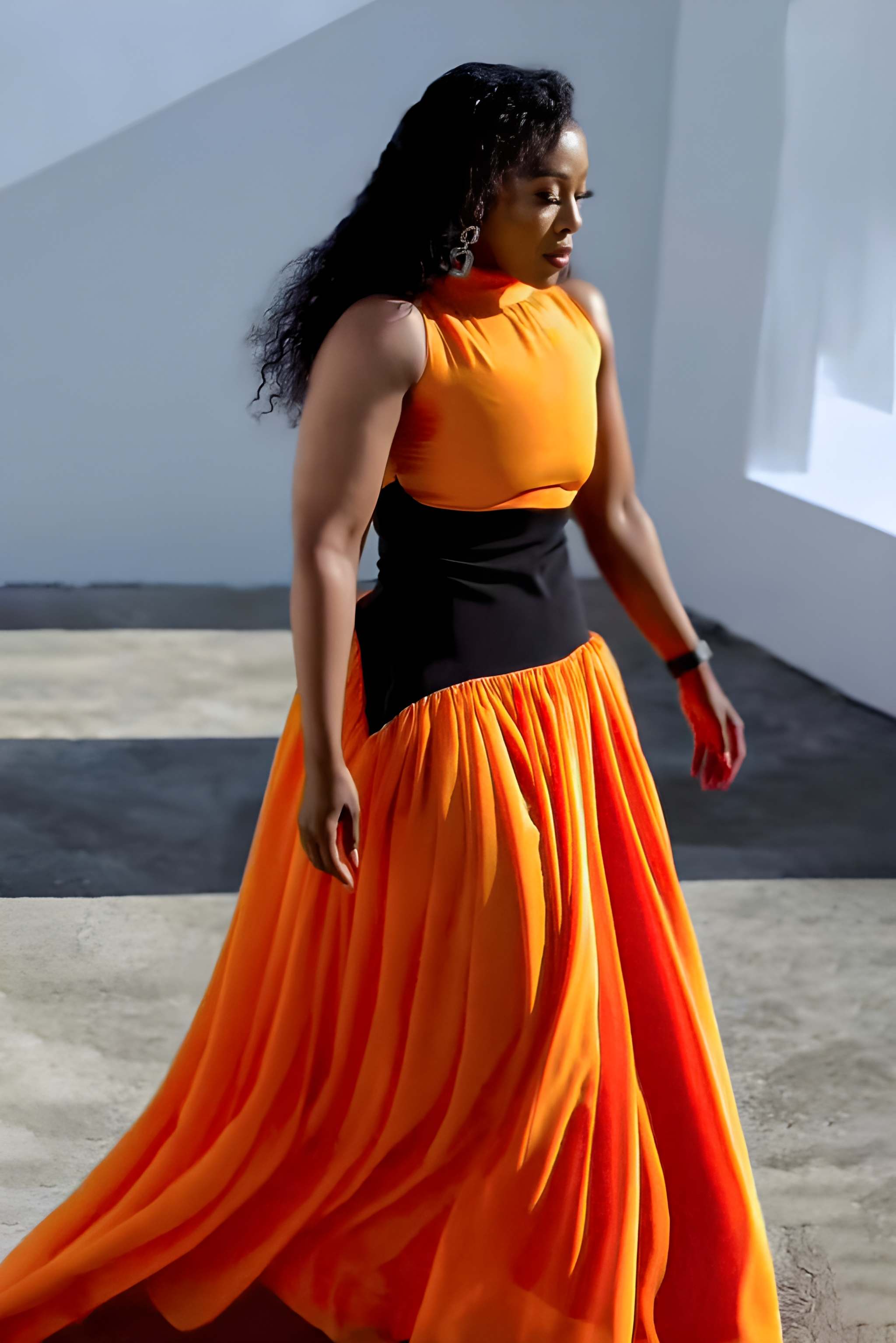 Sunset Flame Maxi Dress