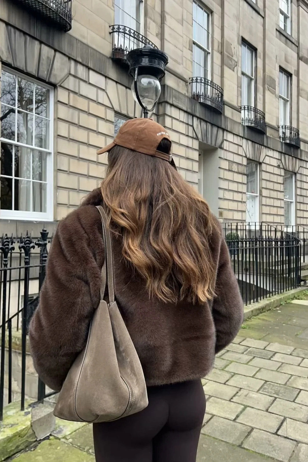Cocoa Tone Plush Lapel Jacket