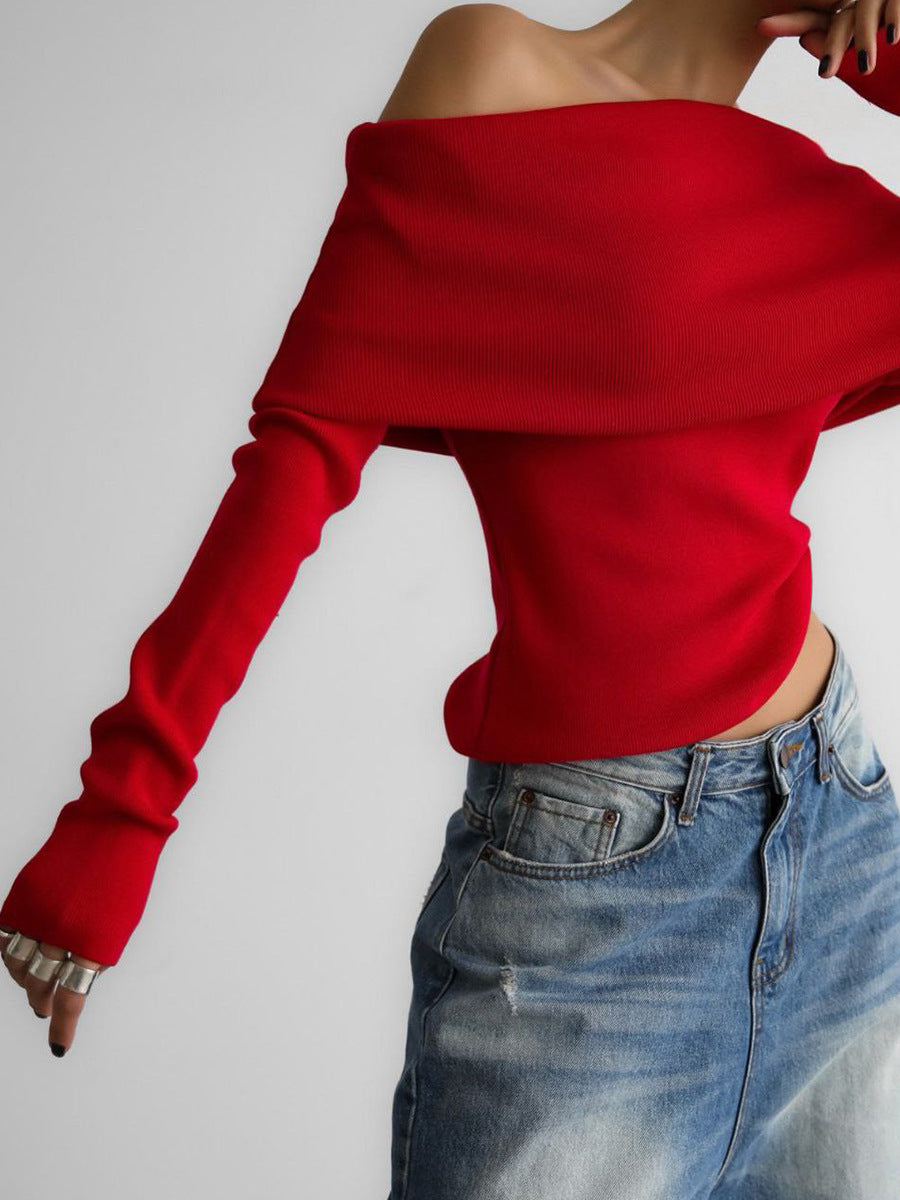 Minimal Cream Knit Sweater