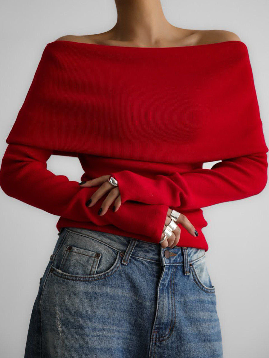 Minimal Cream Knit Sweater