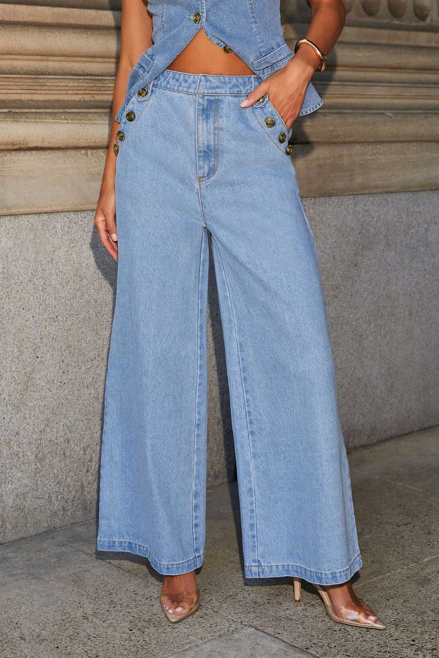 Distressed Loose Denim Suit