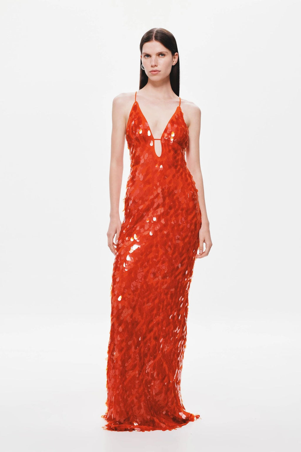 Glittery Dress with Thin Straps