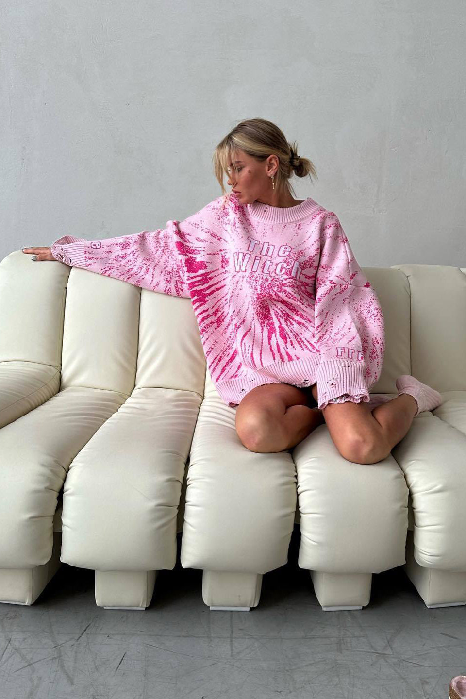 Oversize Streetwear Distressed Hoodie