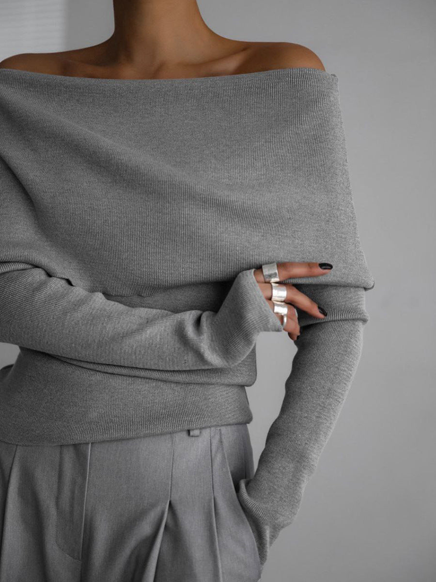 Minimal Cream Knit Sweater