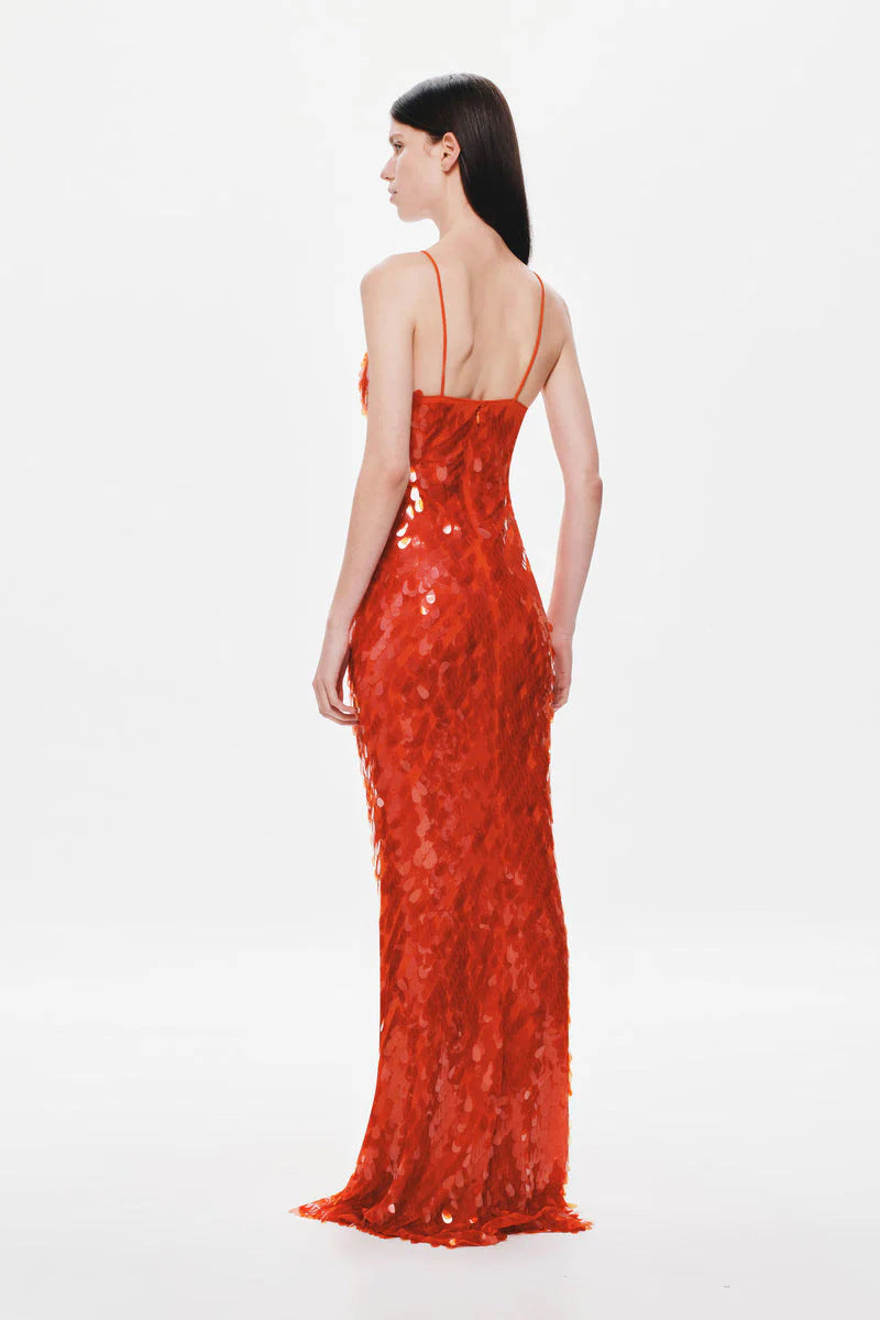 Glittery Dress with Thin Straps