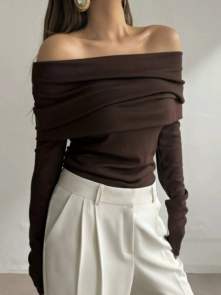Minimal Cream Knit Sweater