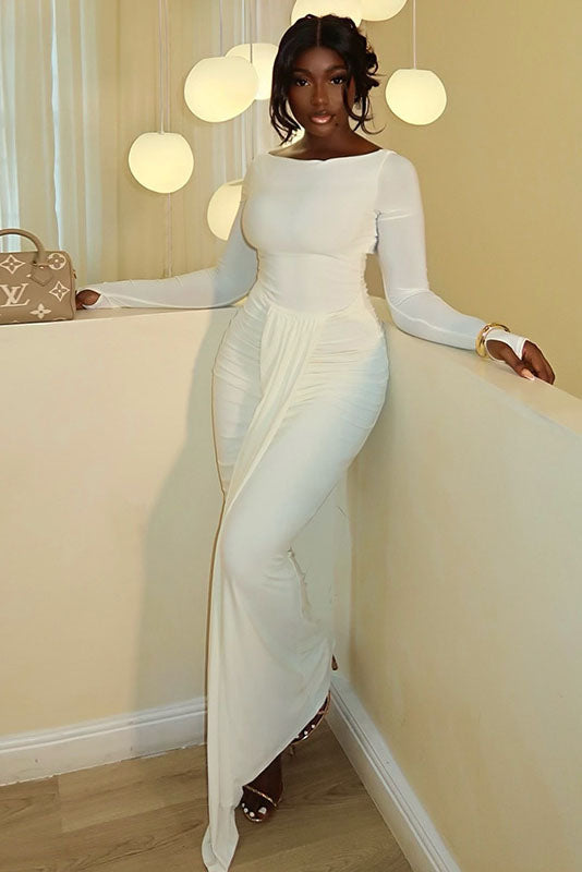 Elegant White Maxi Dress