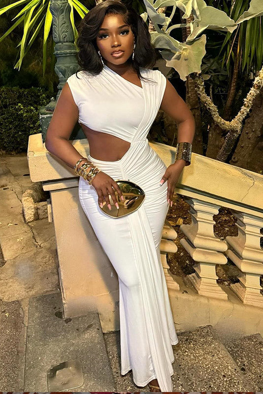 Versatile Formal Asymmetric Maxi Dress