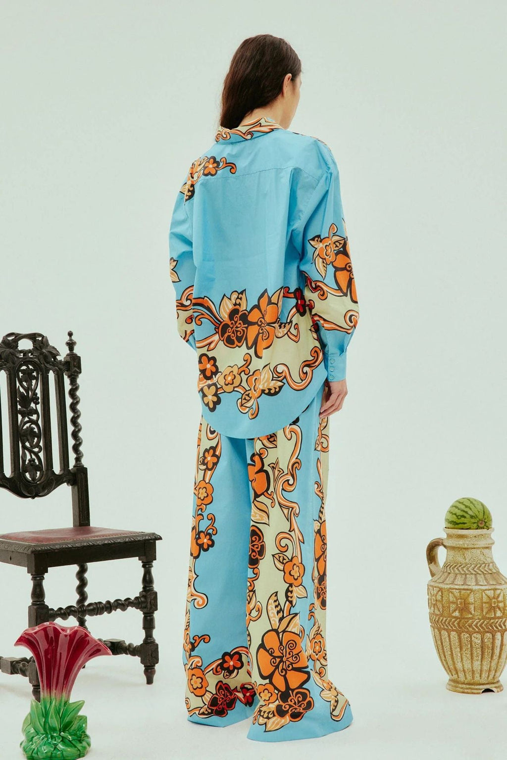 Vibrant Floral Loose-Fit Casual Set
