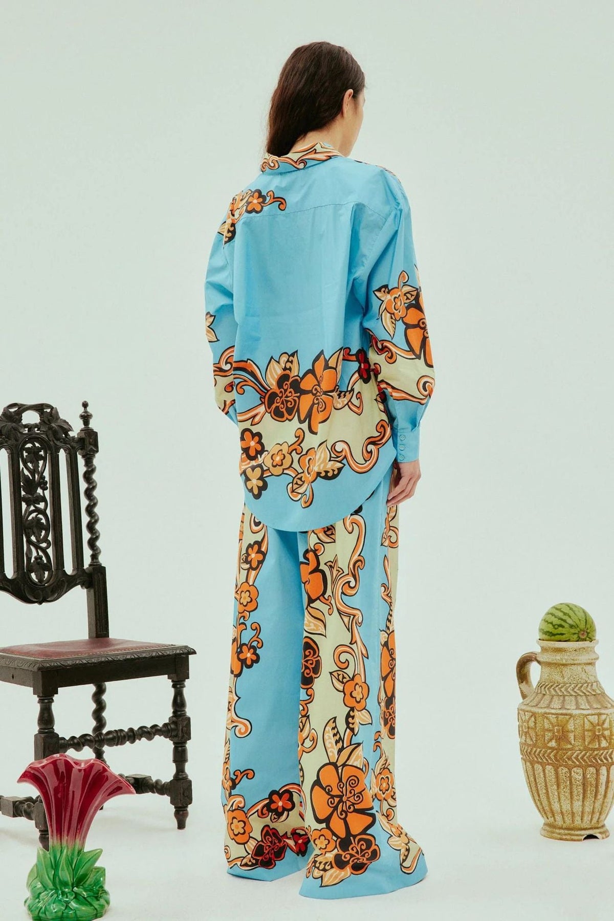 Vibrant Floral Loose-Fit Casual Set