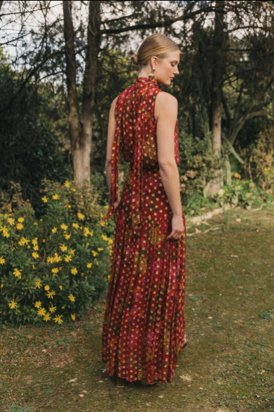 Bohemian Halter Skirt Set
