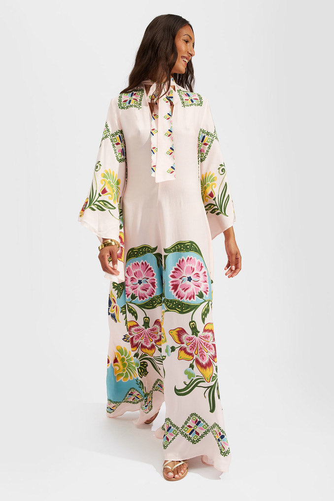 Exquisite Sunshine Floral Print Maxi Dress