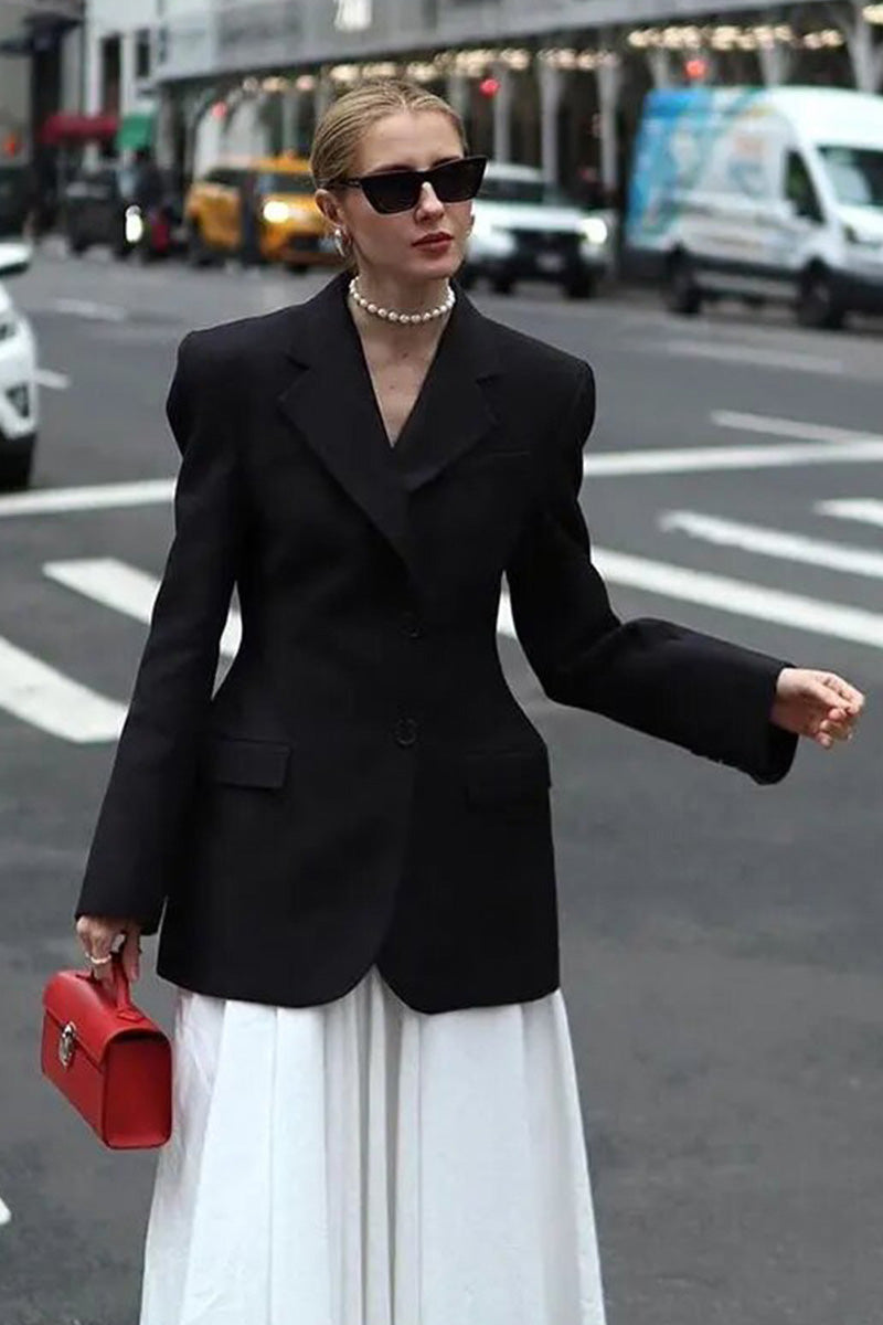 V-Neck Cinched Spring Blazer
