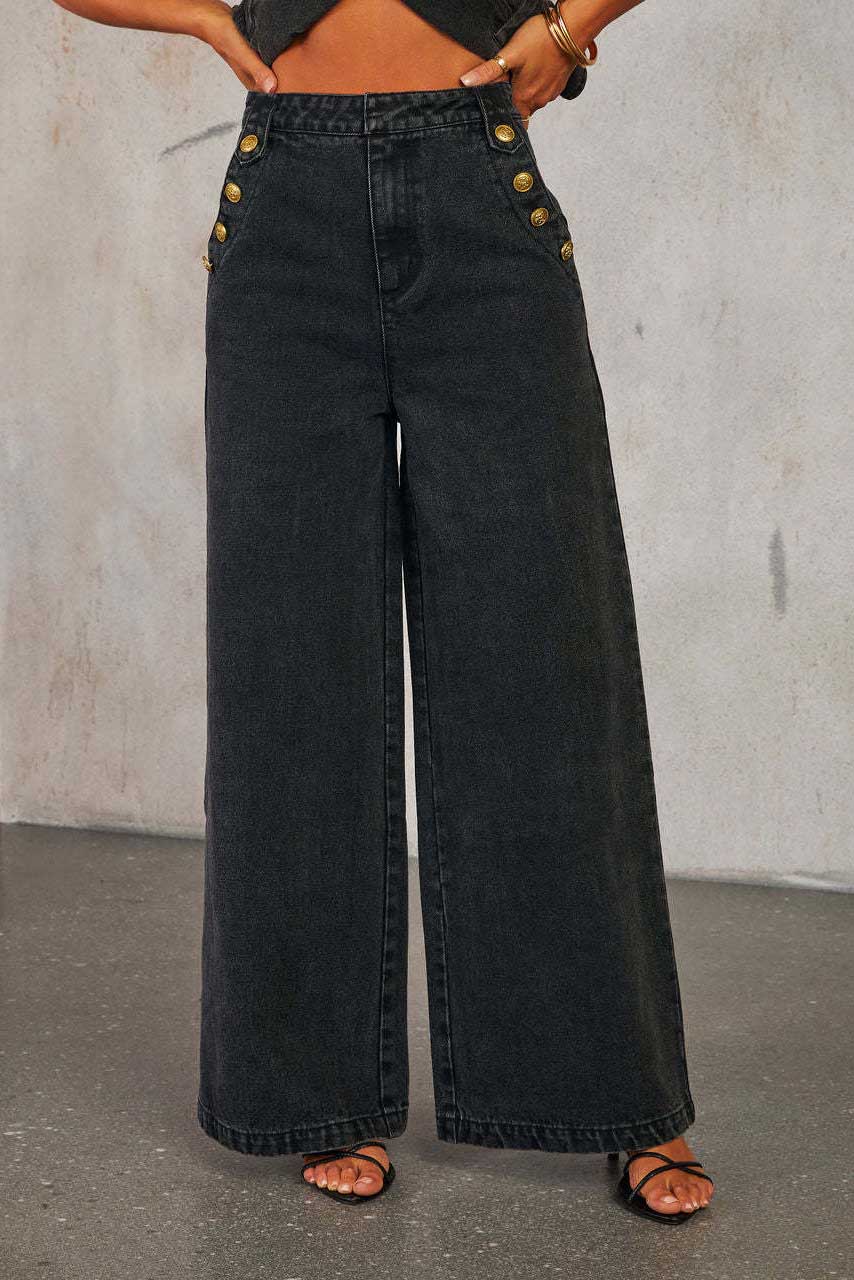 Distressed Loose Denim Suit