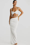 Sea Breeze Halter Bikini & Skirt Set