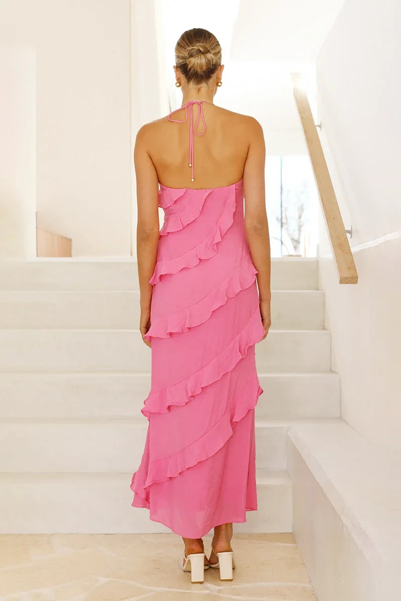 Sophia Maxi Dress - Hot Pink