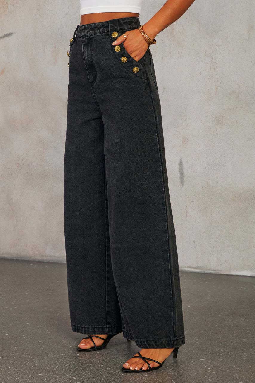 Distressed Loose Denim Suit