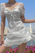 Puff - Sleeve Sheer Princess Dress