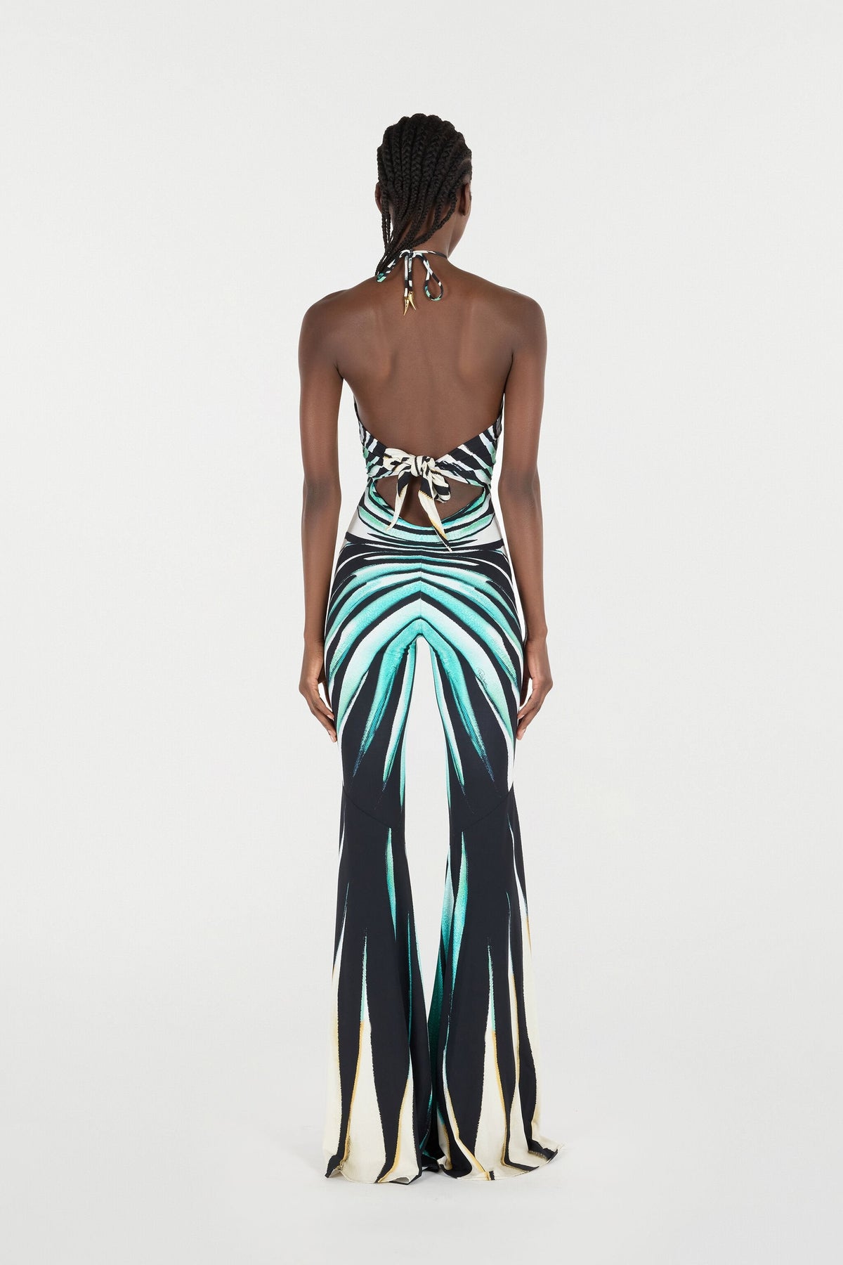 Ray of Sea Print Jumpsuit