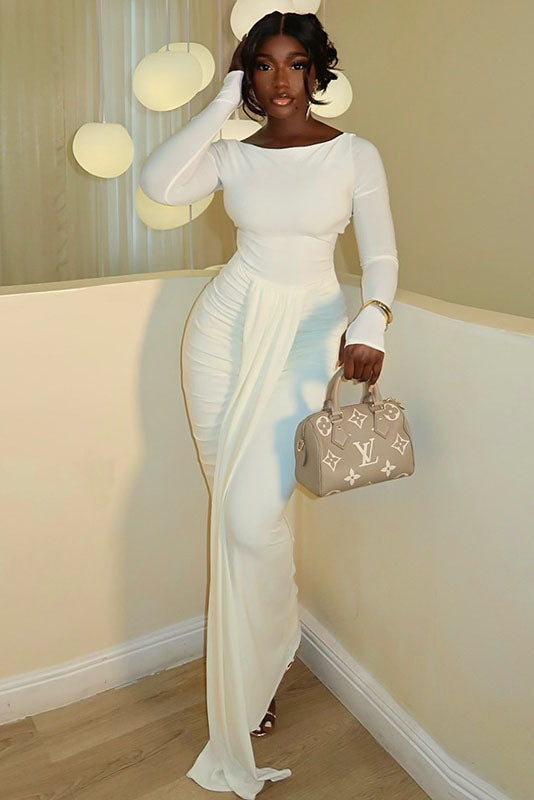 Elegant White Maxi Dress