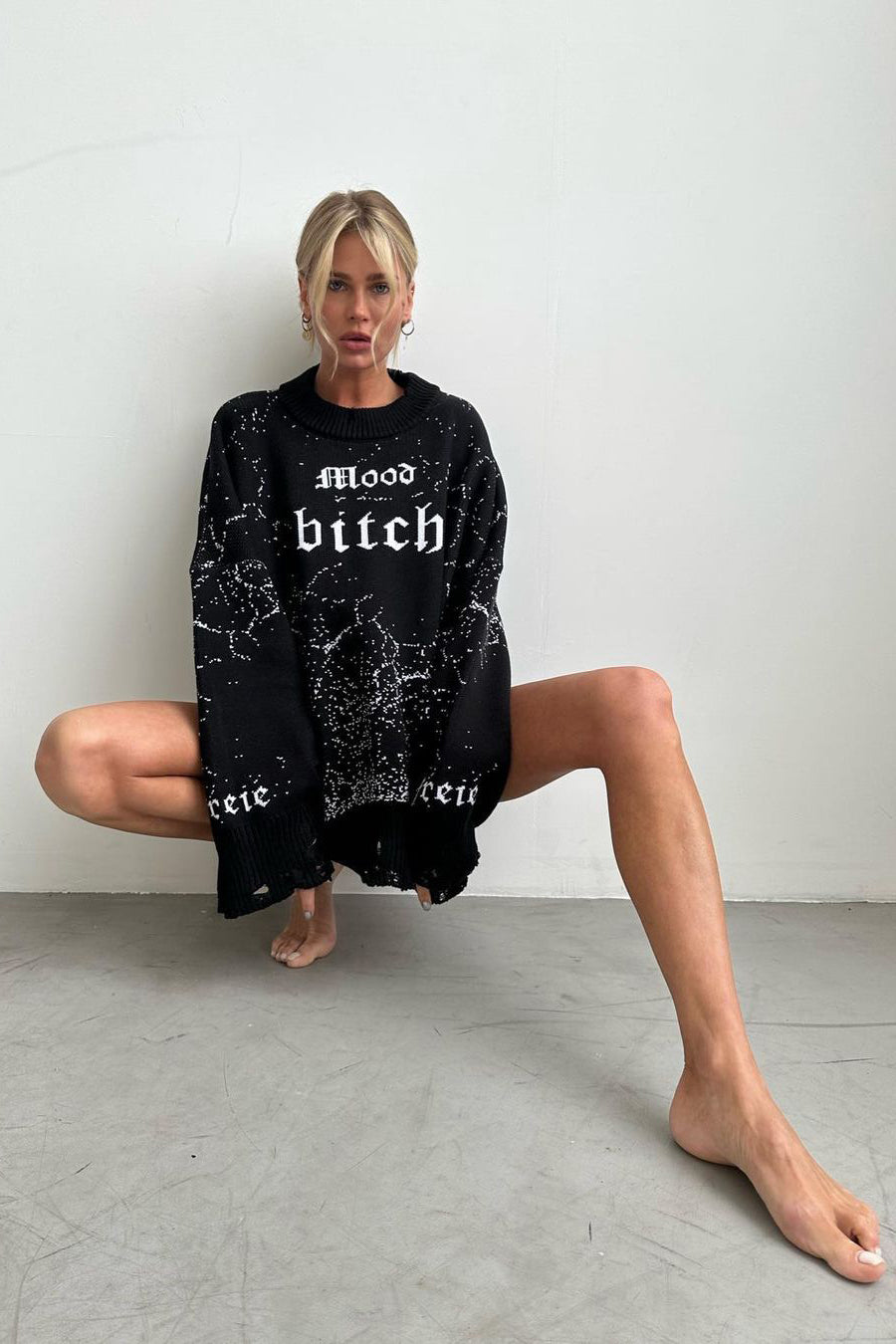 Oversize Streetwear Distressed Hoodie