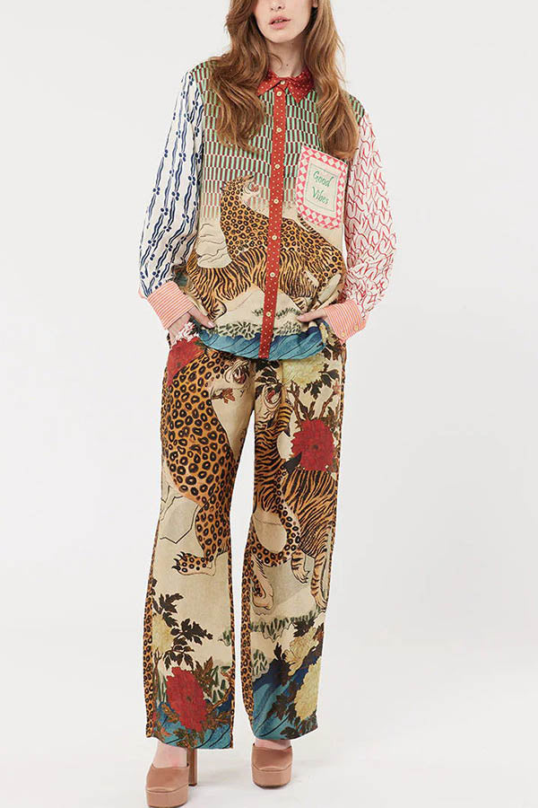 Leopard Print Casual Set