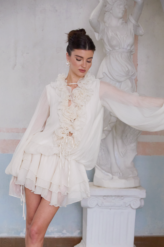 Zelinfell Ruffles Mini Dress