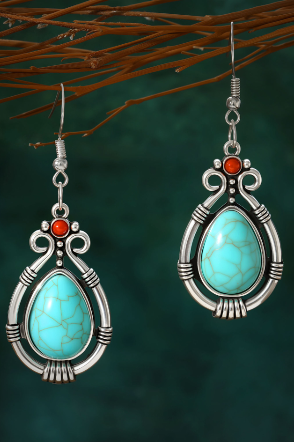 Women's Western Vintage Turquoise Earrings