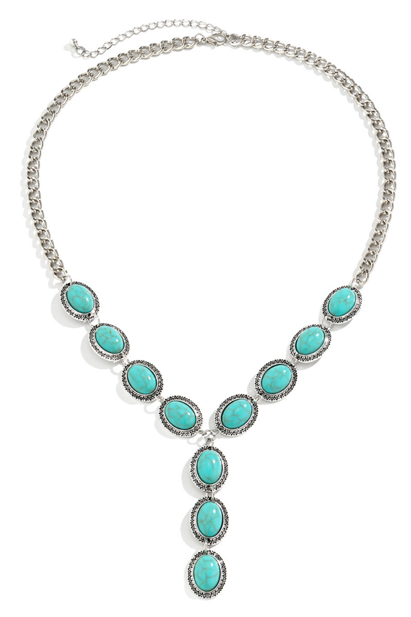 Pendant Loop Turquoise Necklace